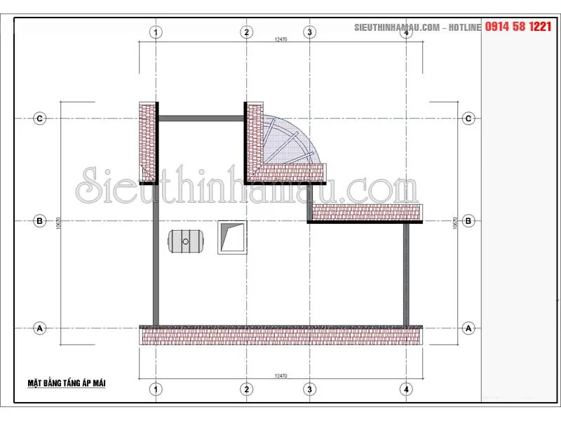 Thiết kế nhà 3 tầng 90m2