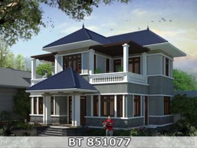 Thiết kế nhà đẹp 2 tầng 4 phòng ngủ