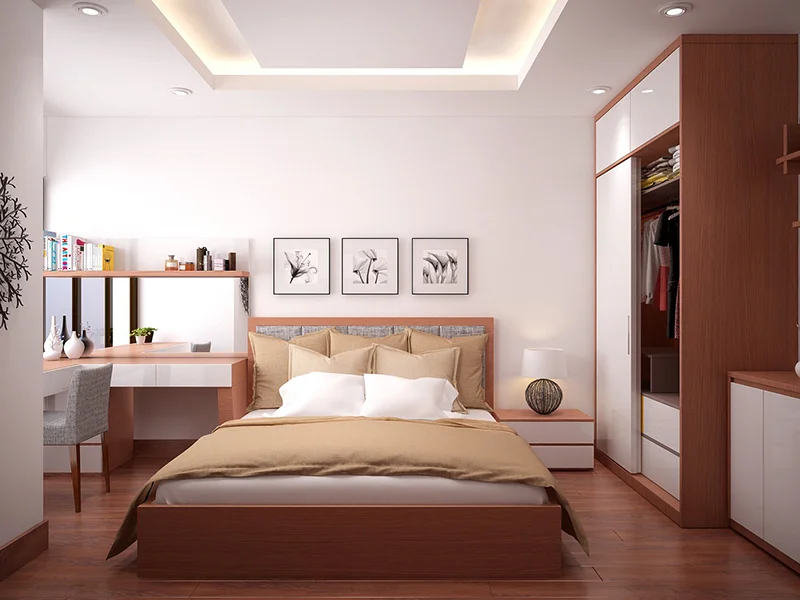 Mẫu thiết kế nội thất phòng ngủ 15m2 đẹp xuất sắc 2022