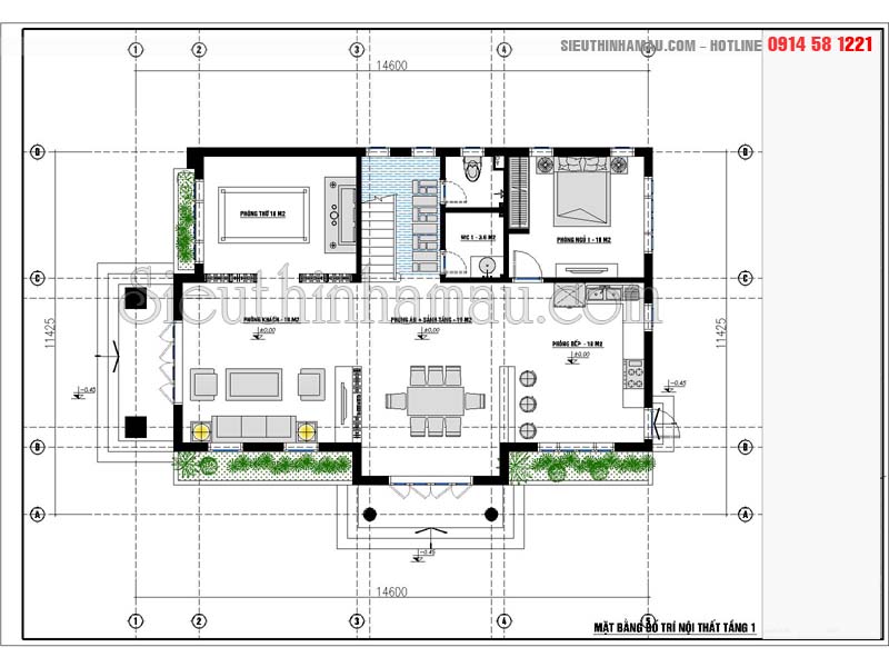 6 mẫu thiết kế nhà 2 tầng có phòng thờ tầng 1 năm 2022