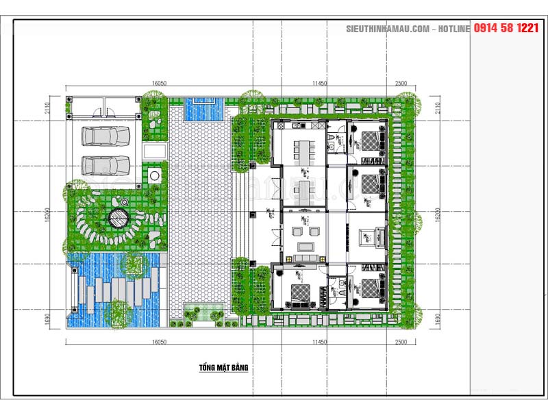 Cách quy hoạch trong bản vẽ mặt bằng tổng thể biệt thự sân vườn tạo nên  không gian hoàn hảo TIN415117  Kiến trúc Angcovat